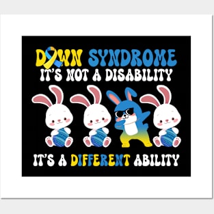 Easter Down Syndrome It's Not A Disability It's A Different Ability Posters and Art